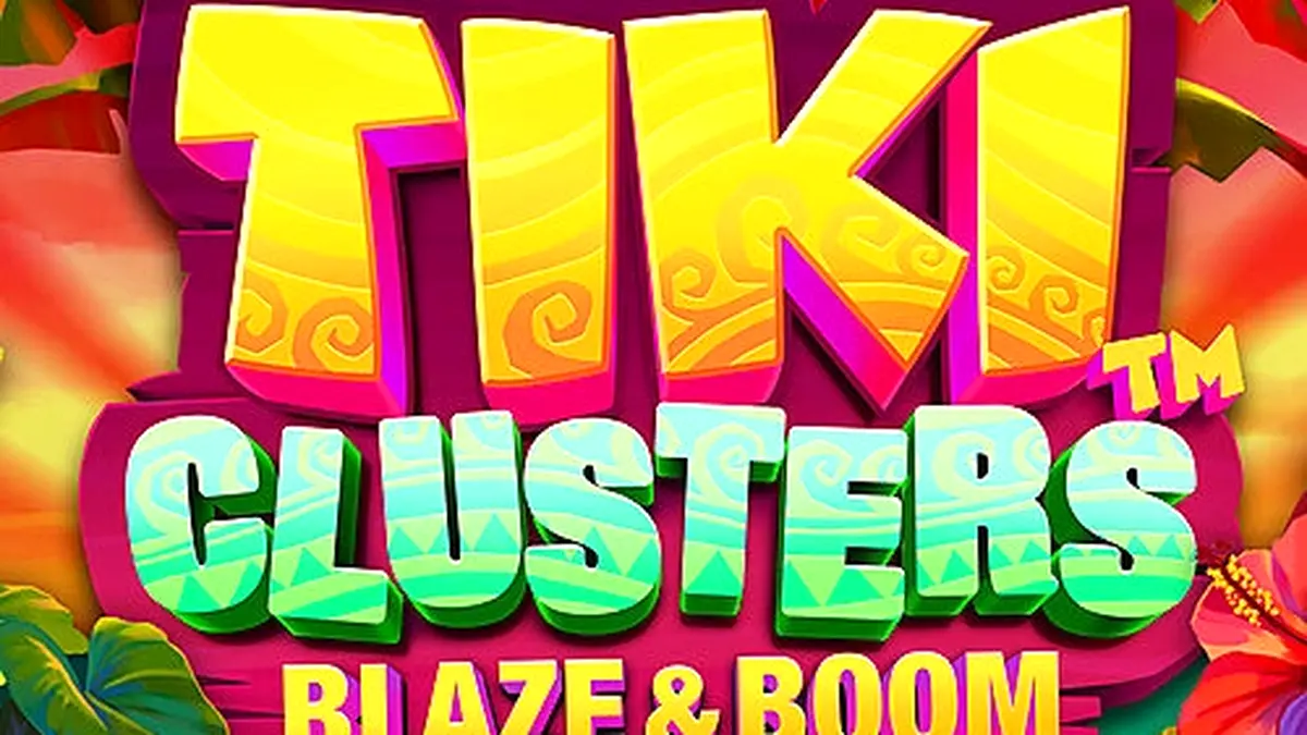 Tampilan visual eksotis dari slot Tiki Clusters Blaze & Boom